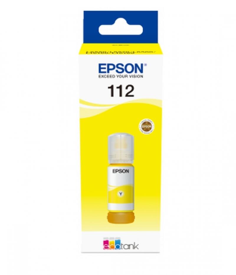 Касета с мастило Epson 112 EcoTank Pigment Yellow ink bottleна ниска цена с бърза доставка - BestPC.BG