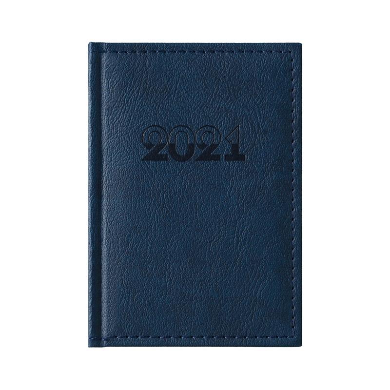 Календар-бележник Казанова, с дати, 10 x 15 cm, кожена подвързия, синна ниска цена с бърза доставка - BestPC.BG