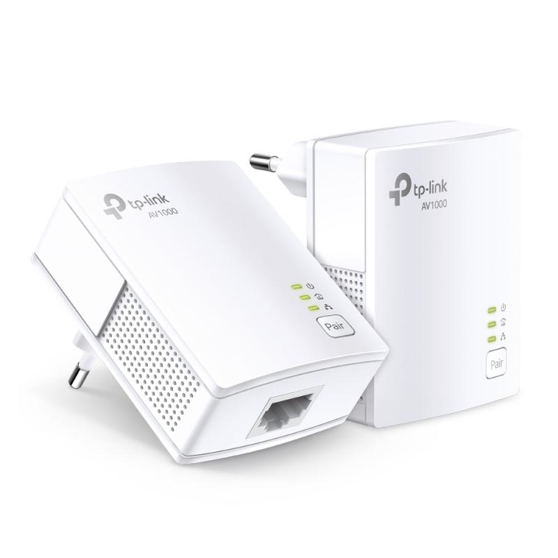 Gigabit Powerline TP-Link TL-PA7017 KIT AV1000на ниска цена с бърза доставка - BestPC.BG