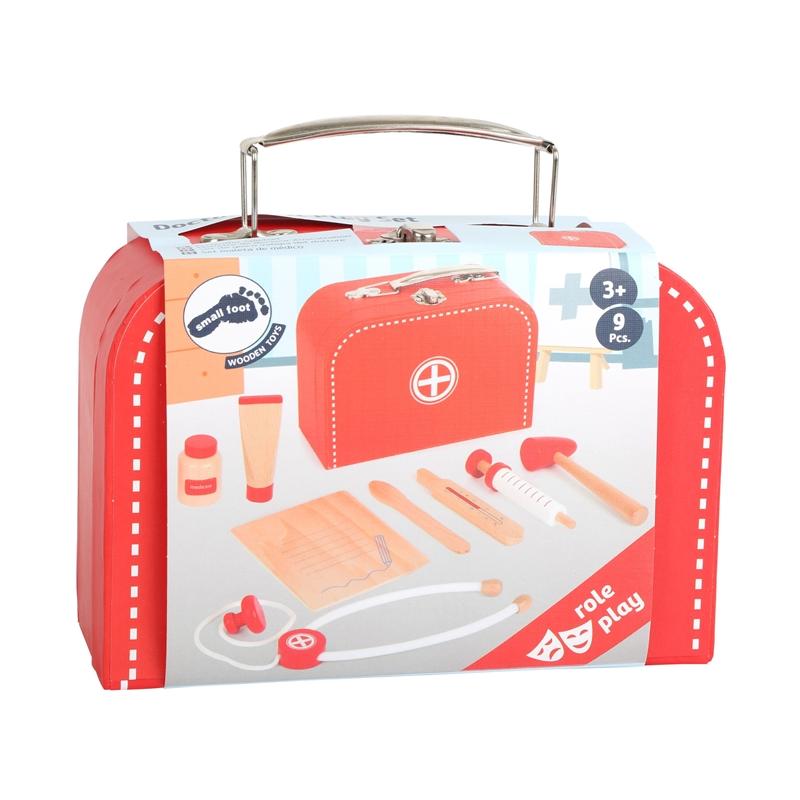 Small Foot Комплект за игра Докторско куфарче, дървено, 9 частина ниска цена с бърза доставка - BestPC.BG