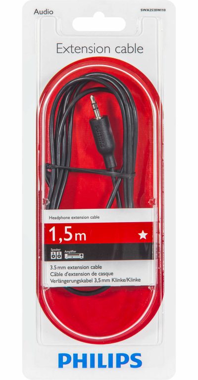 Кабел/адаптер hilips 1,5 m Headphone Extension Cableна ниска цена с бърза доставка - BestPC.BG