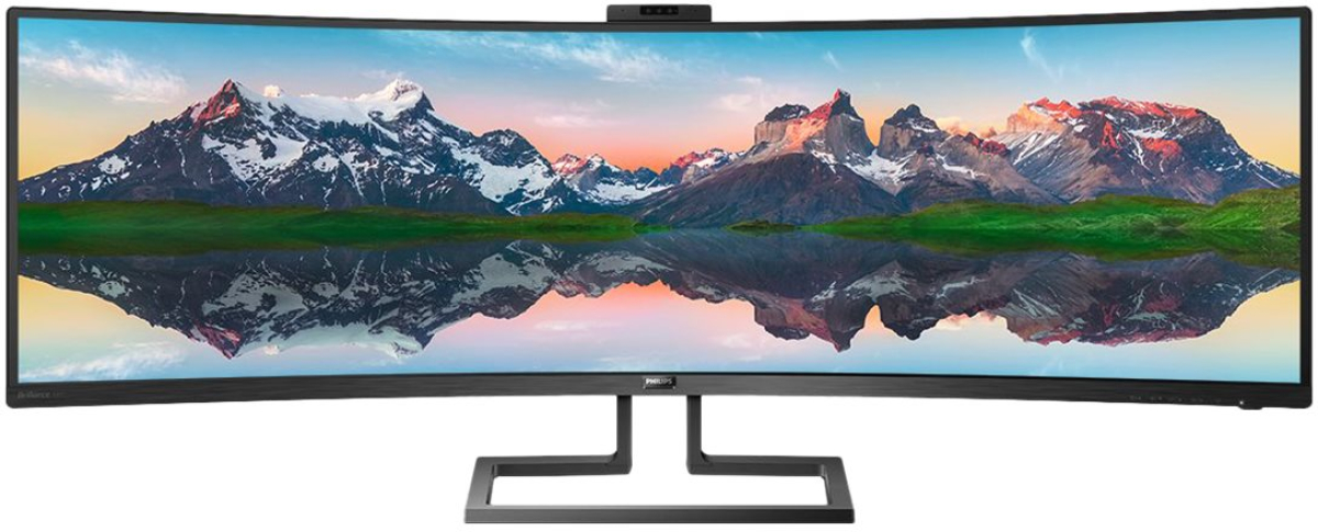 Монитор Philips 499P9H 49" 5120 x 1440, VA, 5ms, 60Hz, 1x HDMI, 1x DP 1.4, 2x USB 3.1 type Cна ниска цена с бърза доставка - BestPC.BG