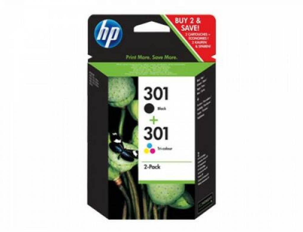 Касета с мастило HP 301 original Ink cartridge N9J72AE Combo 2-Pack Standard Capacity Blackна ниска цена с бърза доставка - BestPC.BG