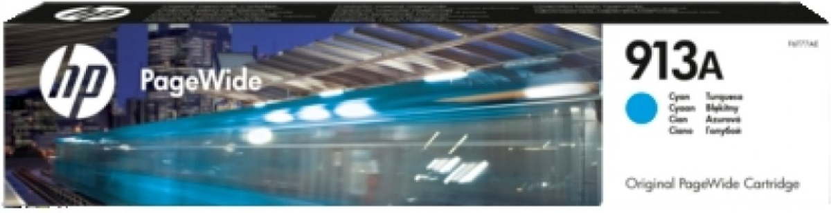 Тонер за лазерен принтер HP 913A original cyan PageWide cartridge F6T77AEна ниска цена с бърза доставка - BestPC.BG
