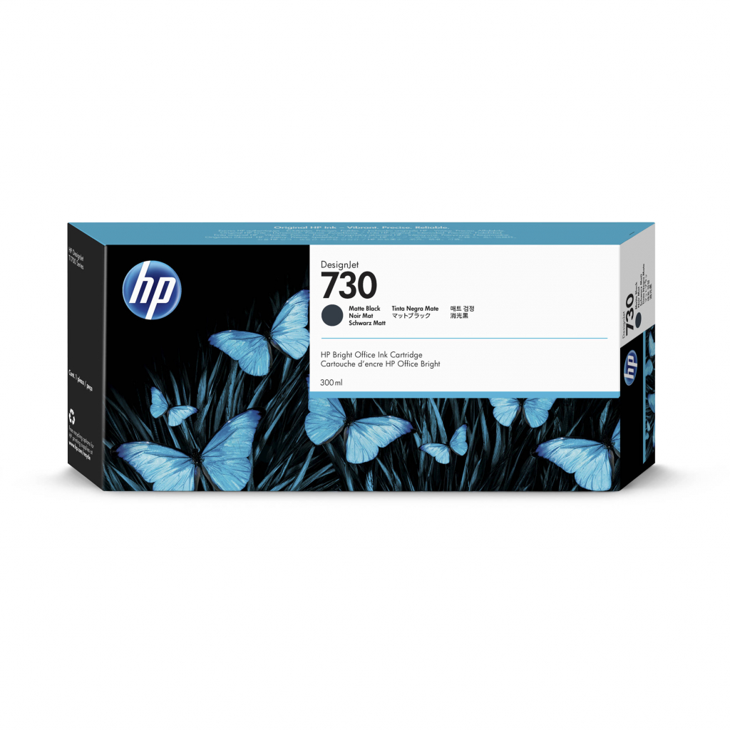 Касета с мастило HP 730 300 ml Matte Black Ink Crtg T1600 - T2600 - T1700на ниска цена с бърза доставка - BestPC.BG