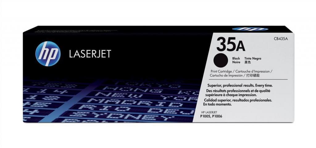 Тонер за лазерен принтер HP 35A original LaserJet Toner cartridge CB435A black standard capacityна ниска цена с бърза доставка - BestPC.BG