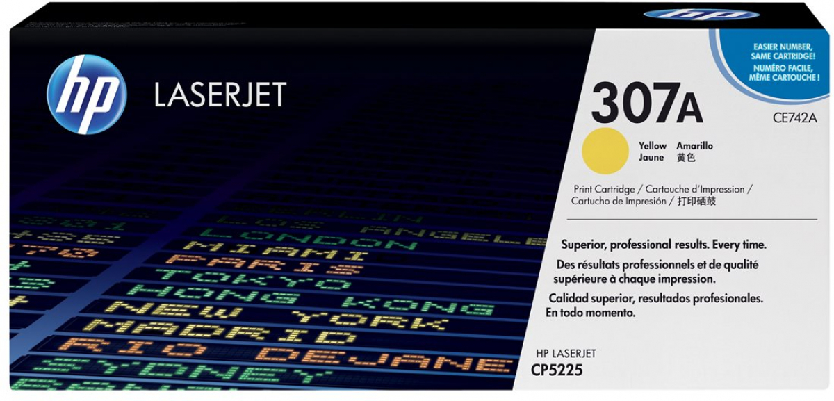 Тонер за лазерен принтер HP Colour LaserJet CE742A original toner cartridge yellow standard capacityна ниска цена с бърза доставка - BestPC.BG