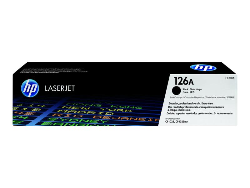 Тонер за лазерен принтер HP 126A original LaserJet Toner cartridge CE310A black standard capacity 1.200на ниска цена с бърза доставка - BestPC.BG