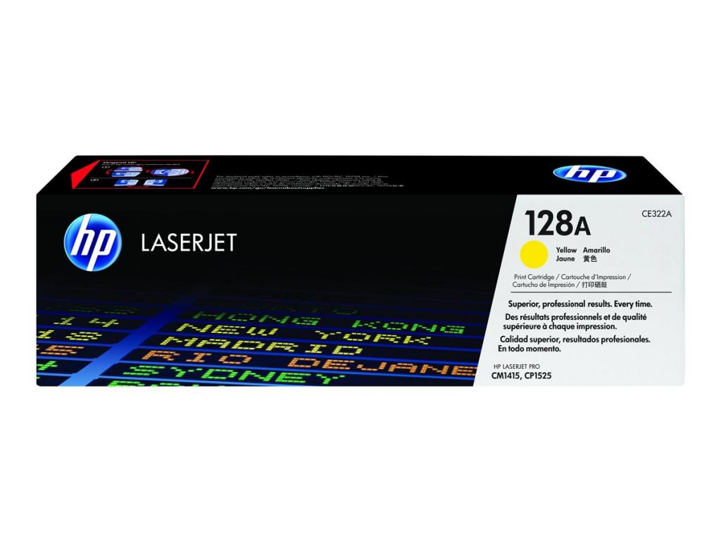 Тонер за лазерен принтер HP 128A original LaserJet Toner cartridge CE322A yellow standard capacityна ниска цена с бърза доставка - BestPC.BG