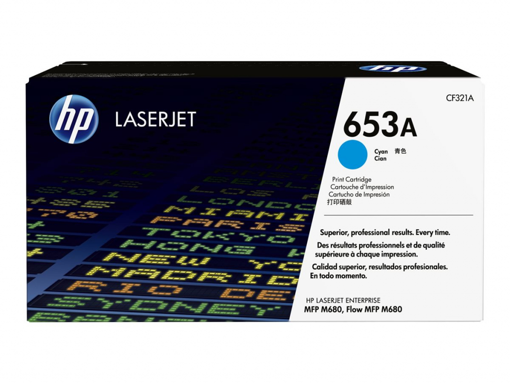 Тонер за лазерен принтер HP 653A original Toner cartridge CF321A cyan standard capacity 16.500 pages 1-packна ниска цена с бърза доставка - BestPC.BG