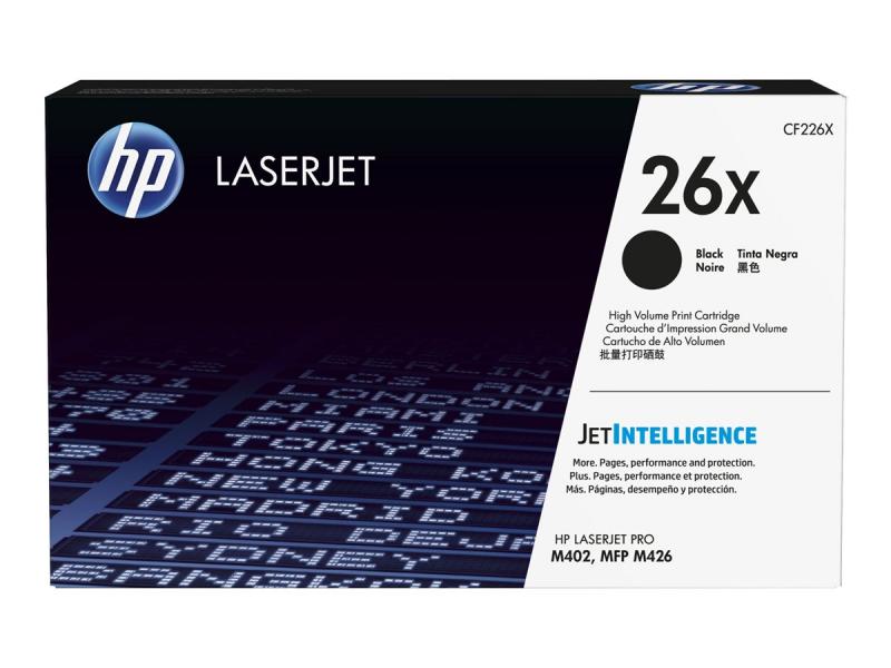 Тонер за лазерен принтер HP 26X original Toner cartridge black CF226X HYна ниска цена с бърза доставка - BestPC.BG