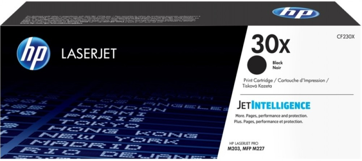 Тонер за лазерен принтер HP 30X original High Capacity LaserJet Toner cartridge CF230X Black XLна ниска цена с бърза доставка - BestPC.BG