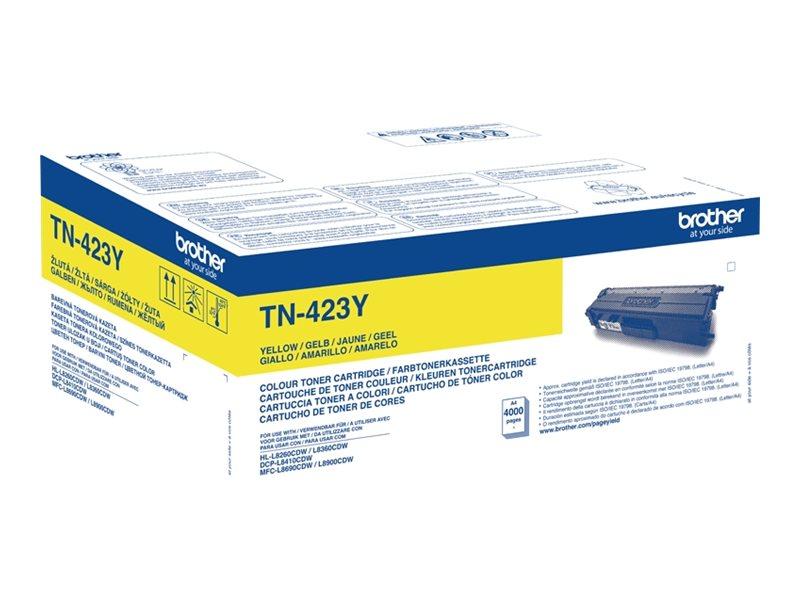 Тонер за лазерен принтер BROTHER TN423Y Toner Cartridge Yellow High Capacity 4.000 pagesна ниска цена с бърза доставка - BestPC.BG