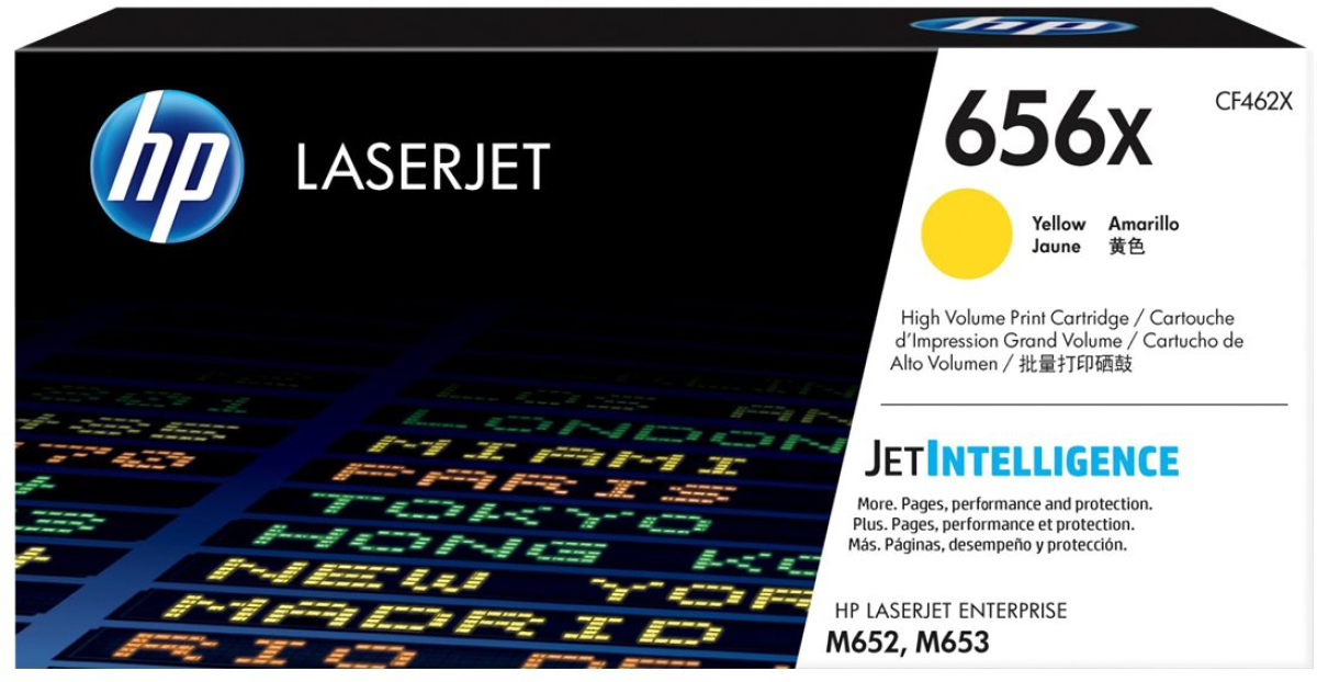 Тонер за лазерен принтер HP 656X original LaserJet Toner cartridge CF462X Yellow High Yieldна ниска цена с бърза доставка - BestPC.BG