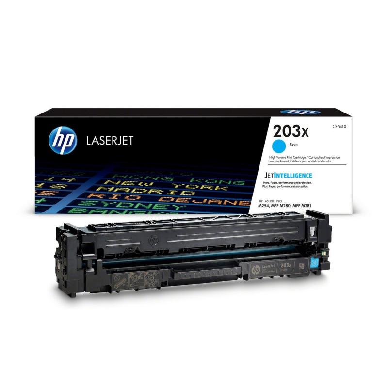 Тонер за лазерен принтер HP 203X Original Cyan LaserJet Toner Cartridgeна ниска цена с бърза доставка - BestPC.BG