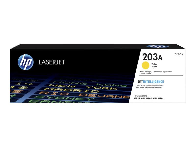 Тонер за лазерен принтер HP 203A Original Yellow LaserJet Toner Cartridgeна ниска цена с бърза доставка - BestPC.BG