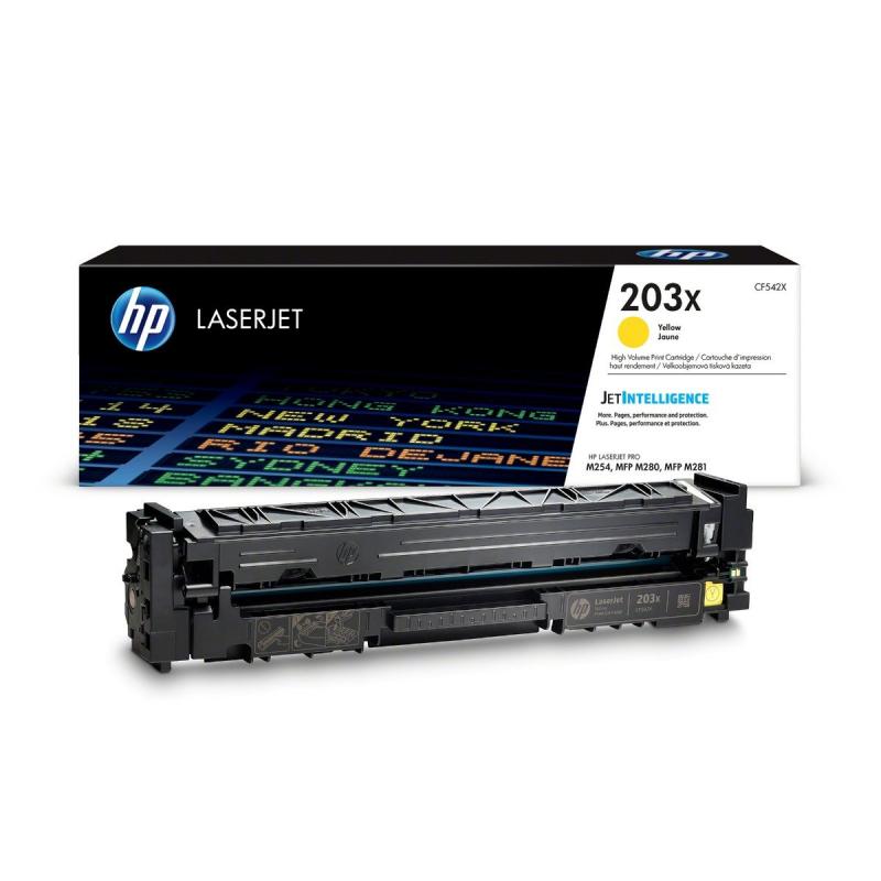 Тонер за лазерен принтер HP 203X Original Yellow LaserJet Toner Cartridgeна ниска цена с бърза доставка - BestPC.BG