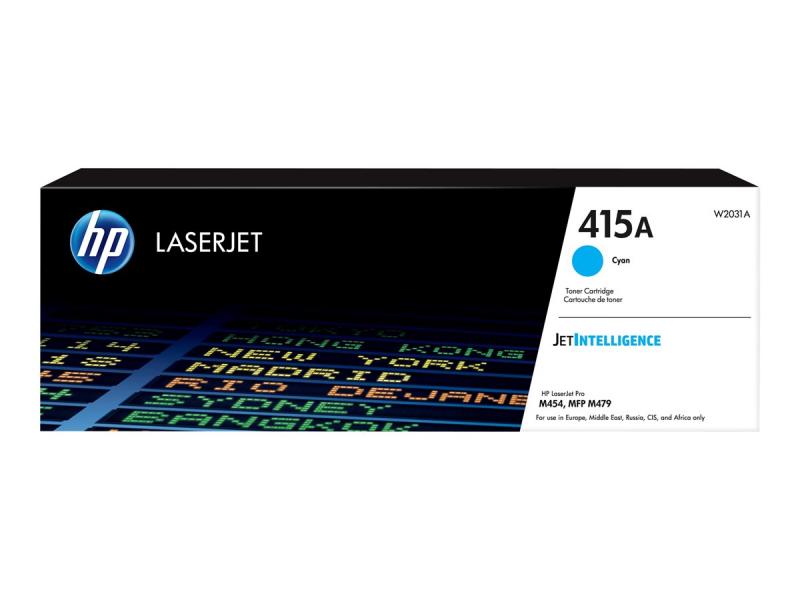 Тонер за лазерен принтер HP 415A Cyan LaserJet Toner Cartridgeна ниска цена с бърза доставка - BestPC.BG
