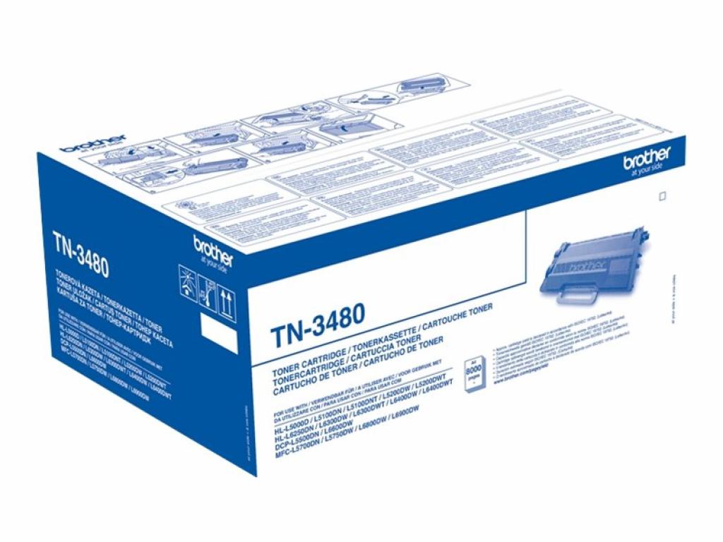 Тонер за лазерен принтер BROTHER TN3480 Toner black - 8.000 paginiна ниска цена с бърза доставка - BestPC.BG