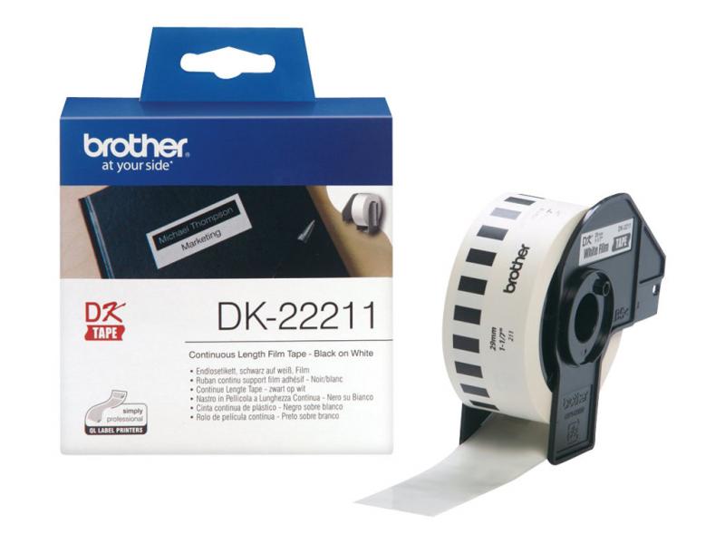 Хартия за принтер BROTHER DK22211 Brother szalacimke, film, 29mm, feherна ниска цена с бърза доставка - BestPC.BG