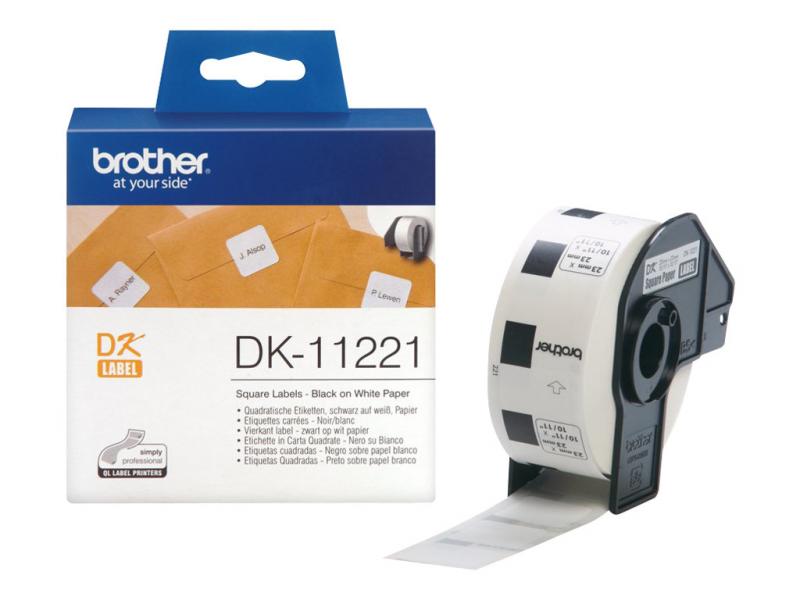 Касета за етикетен принтер BROTHER DK11221 SQUARE LABEL 23X23MMна ниска цена с бърза доставка - BestPC.BG
