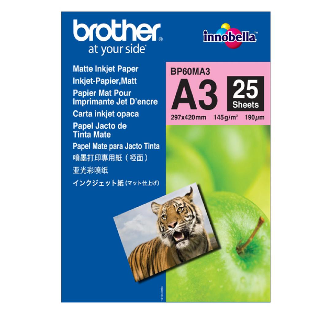Аксесоар за принтер BROTHER BP60MA inkjet paper A4 matt package with 25 sheets 145 g-m2на ниска цена с бърза доставка - BestPC.BG