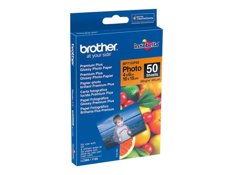 Аксесоар за принтер BROTHER glossy photo paper white 100x150mm 50 sheetsна ниска цена с бърза доставка - BestPC.BG
