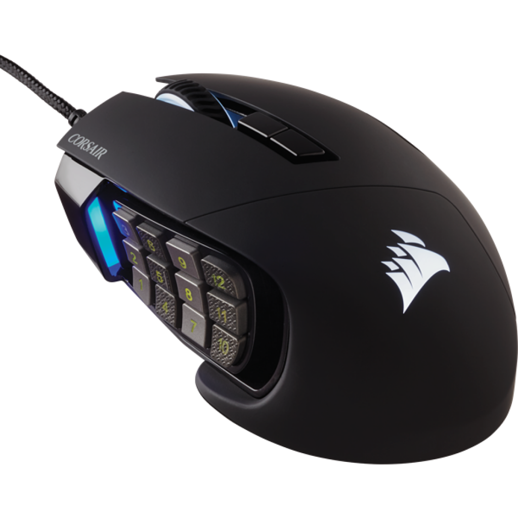 Мишка CORSAIR SCIMITAR RGB ELITE MOBA-MMO Gaming Mouse Black Backlit RGBна ниска цена с бърза доставка - BestPC.BG