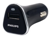 Кабел/адаптер Philips car charger - 2 USB ports, 5V-2.1A, USB cable inclна ниска цена с бърза доставка - BestPC.BG