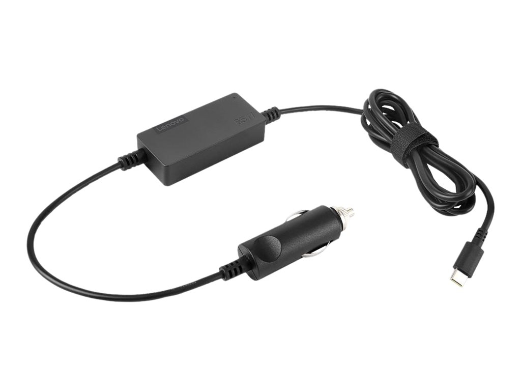 Кабел/адаптер LENOVO 65W USB-C DC Travel Adapter Car Charger 65wна ниска цена с бърза доставка - BestPC.BG