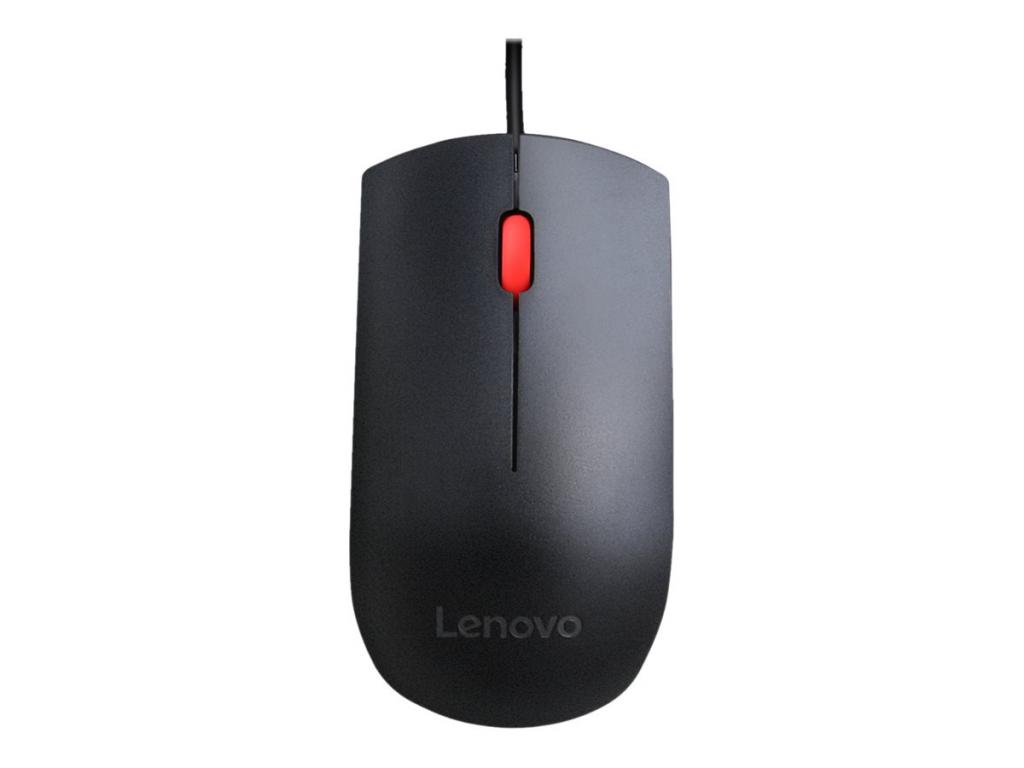 Мишка LENOVO Essential USB Mouse Червена/Чернана ниска цена с бърза доставка - BestPC.BG