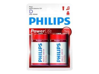Батерия PHILIPS POWERLIFE D 2-BLISTERIна ниска цена с бърза доставка - BestPC.BG