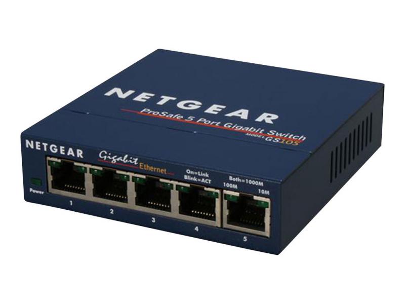 Комутатор/Суич NETGEAR Gigabit Ethernet Switch 5xRJ45 10-100-1000 5port Lifetime Warranty ENна ниска цена с бърза доставка - BestPC.BG