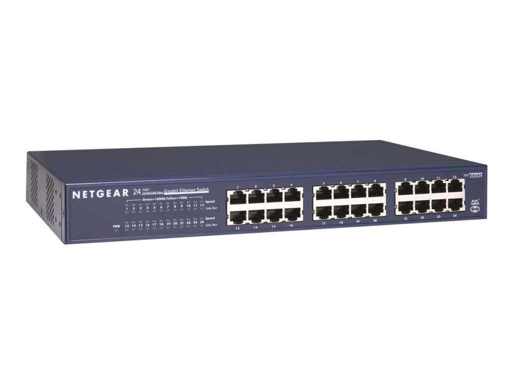 Комутатор/Суич NETGEAR ProSafe 24-port Gigabit Ethernet Switchна ниска цена с бърза доставка - BestPC.BG