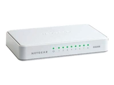 Комутатор/Суич NETGEAR GS208-100PES 8-Port Gigabit Desktop Unmanaged Switchна ниска цена с бърза доставка - BestPC.BG
