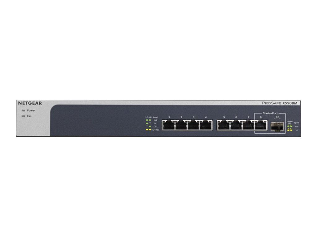 Комутатор/Суич NETGEAR 10GB Switch XS508M-100EUS 8 Port 10GB-s unmanaged 1x SFP+на ниска цена с бърза доставка - BestPC.BG