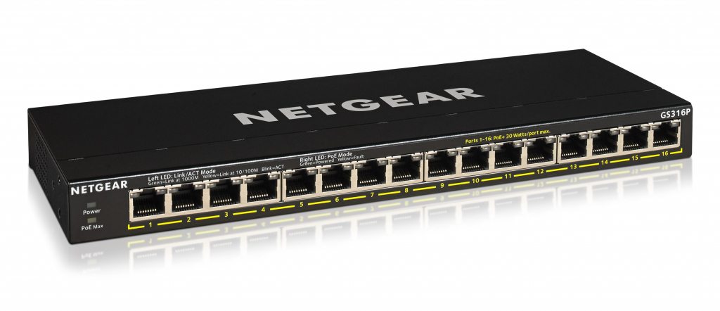 Комутатор/Суич NETGEAR 16-Port Gb PoE+ Flex Switchна ниска цена с бърза доставка - BestPC.BG