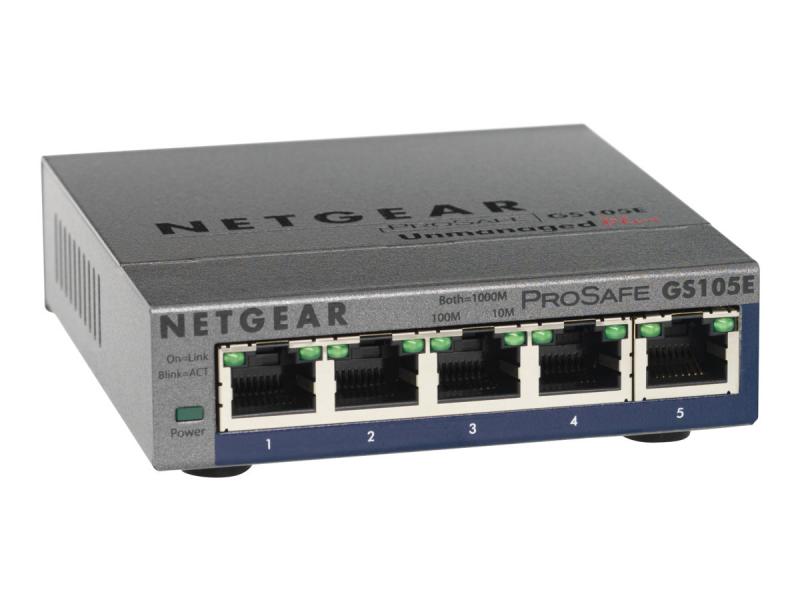 Комутатор/Суич NETGEAR 5-Port Gigabit Plus Ethernet Switch - Desktop - unmanaged - fanlessна ниска цена с бърза доставка - BestPC.BG