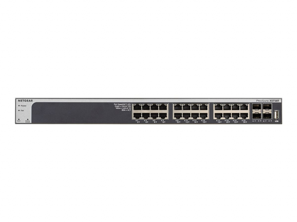 Комутатор/Суич NETGEAR ProSafe 28-Port 10-Gigabit Smart Switch - 4 Combo-SFP+-Ports für 10Gна ниска цена с бърза доставка - BestPC.BG