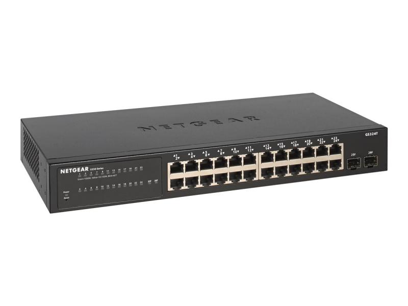 Комутатор/Суич NETGEAR S350 24-Port Gigabit Smart +2 SFPна ниска цена с бърза доставка - BestPC.BG