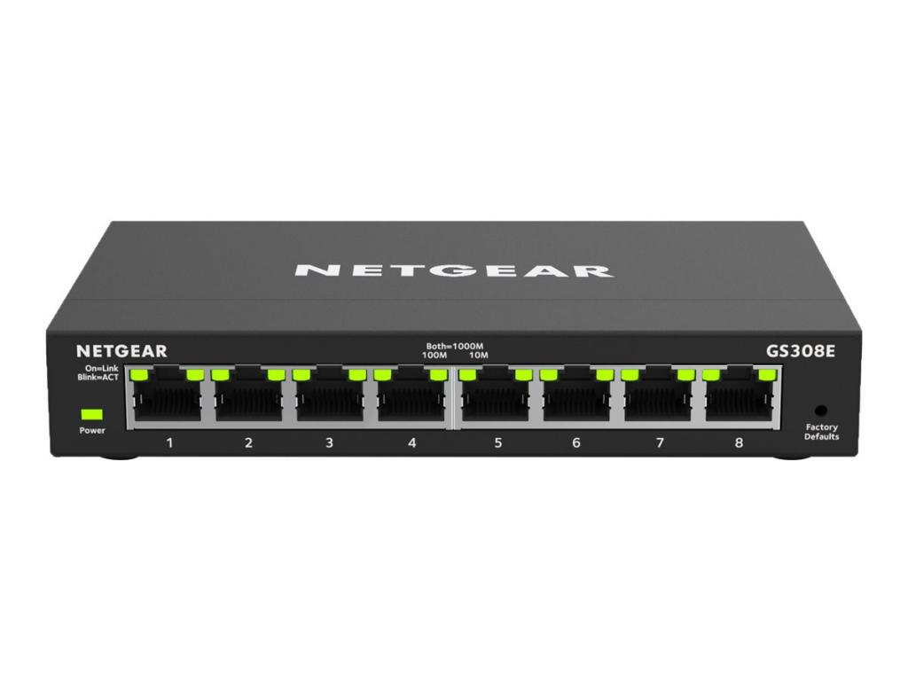 Комутатор/Суич NETGEAR 8-Port Gigabit Smart Managed Plus Switch for SMB Metal Case Fanlessна ниска цена с бърза доставка - BestPC.BG