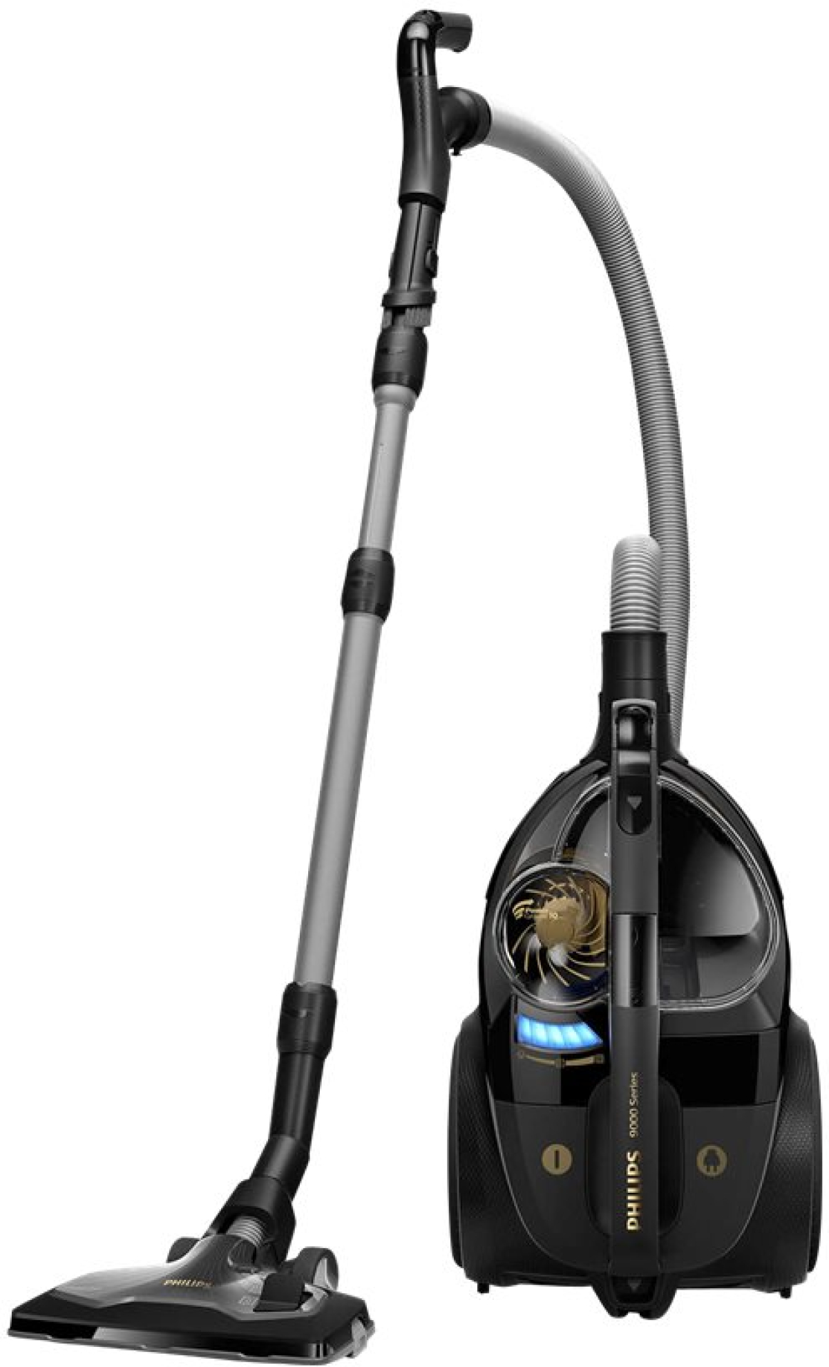 Philips PowerCyclone 10п рахосмукачка без торба , дължина на кабел 8м, черенна ниска цена с бърза доставка - BestPC.BG