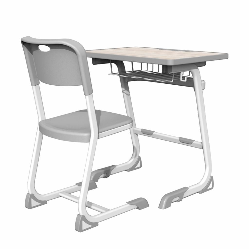 Ергономичен чин и стол RFG Istudy White, от I до VIII клас, 600 х 400 х 700 mm, плот светъл бук, бели кракана ниска цена с бърза доставка - BestPC.BG