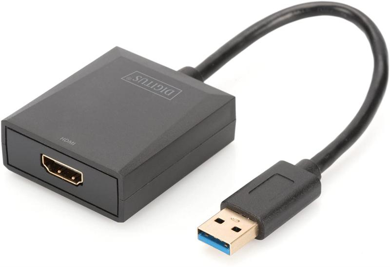 Кабел/адаптер DIGITUS DA-70841 :: USB 3.0 към HDMI конверторна ниска цена с бърза доставка - BestPC.BG