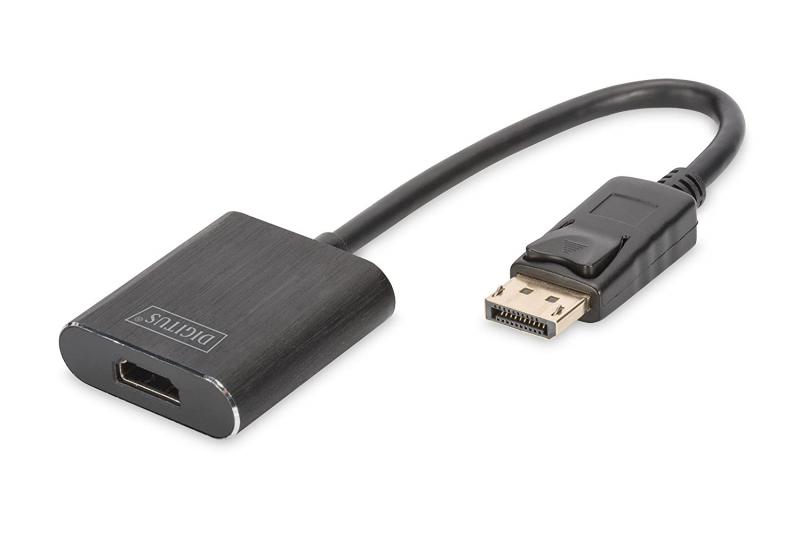 Кабел/адаптер DIGITUS DA-70472 :: DisplayPort - HDMI конвертор (4K2K-60Hz)на ниска цена с бърза доставка - BestPC.BG
