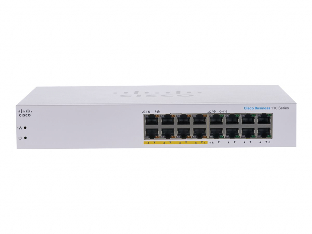 Комутатор/Суич CISCO CBS110 Unmanaged 16-port GE Switchна ниска цена с бърза доставка - BestPC.BG