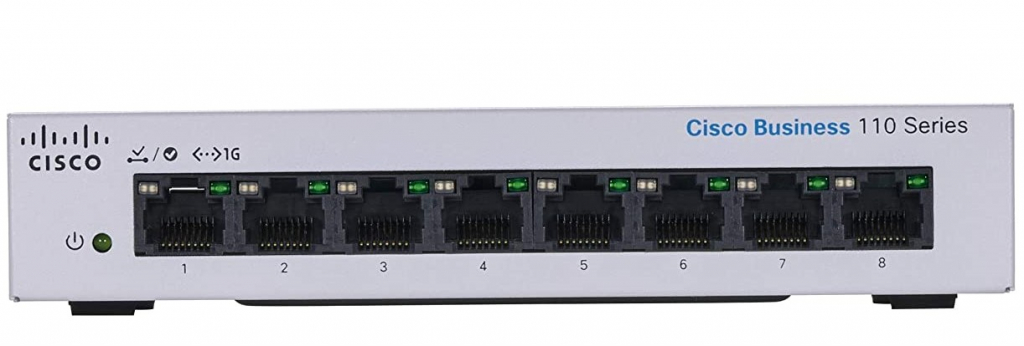 Комутатор/Суич CISCO CBS110 Unmanaged 8-port GE Switchна ниска цена с бърза доставка - BestPC.BG