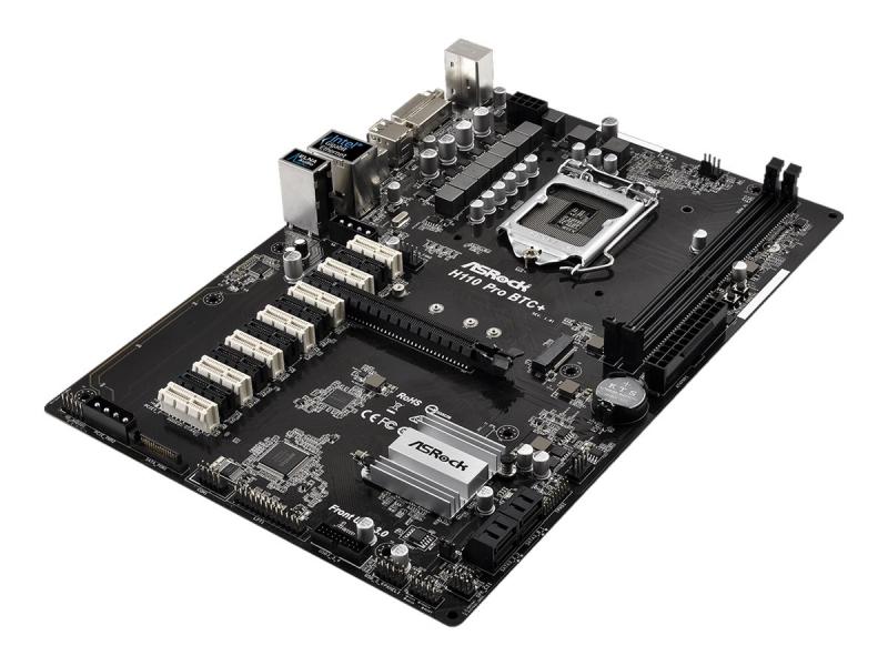 Дънна платка: ASROCK H110 PRO BTC+на ниска цена с бърза доставка - BestPC.BG