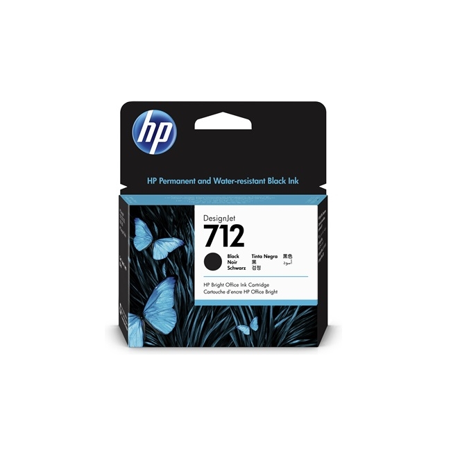 Касета с мастило HP 712 80ml Black Ink Cartridgeна ниска цена с бърза доставка - BestPC.BG