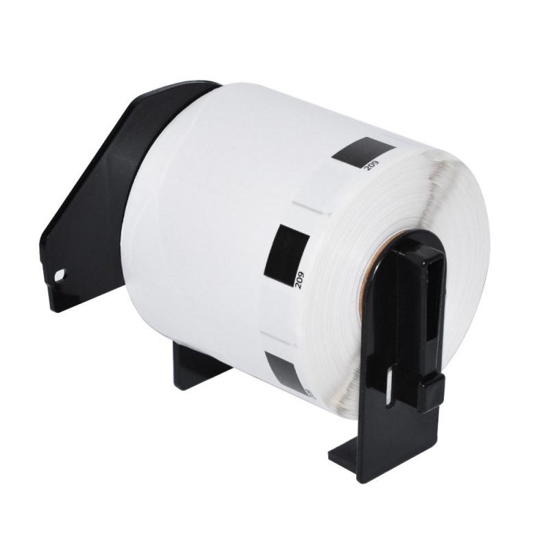 Касета за етикетен принтер Makki съвместими етикети Brother DK-11209 - 29mmx62mm, Black on Whiteна ниска цена с бърза доставка - BestPC.BG